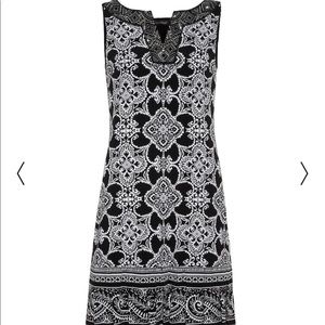 NWT White House Black Market Pleat Hem Dress Small